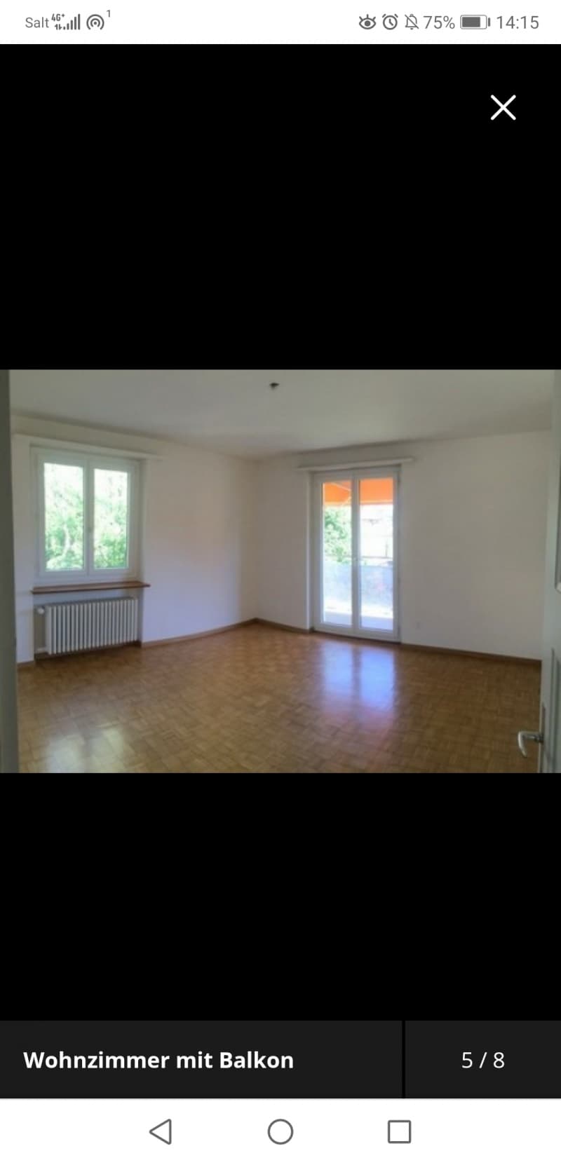 3 Zimmerwohnung im Grünen ab 1. Oktober oder 1. November