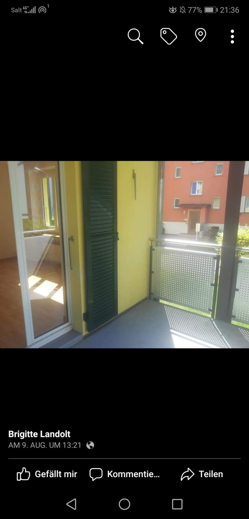 3 Zimmerwohnung im Grünen ab 1. Oktober oder 1. November