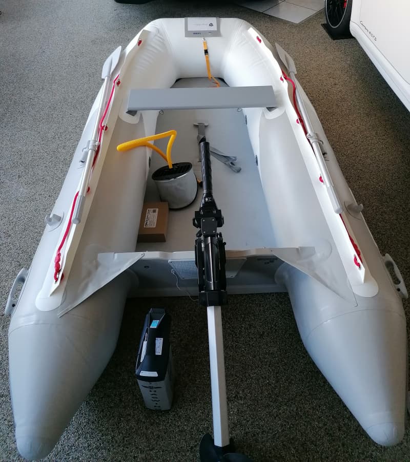 Schlauchboot Suzuki Sergio Cellano SC-265 KIB mit Elektromotor