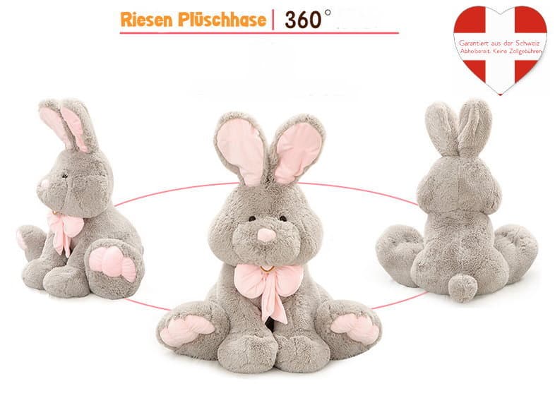 Hase XXL Plüschtier Kinder Plüschhase Hasi Häsli Rabbit Plüsch