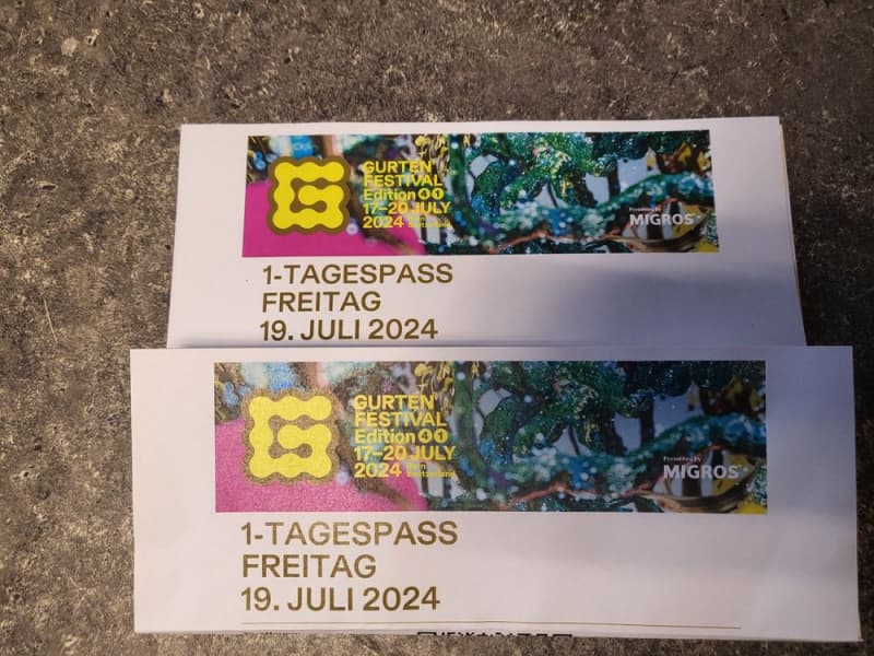 GURTEN FESTIVAL 2x TAGESPASS FREITAG 19 JULI 2024