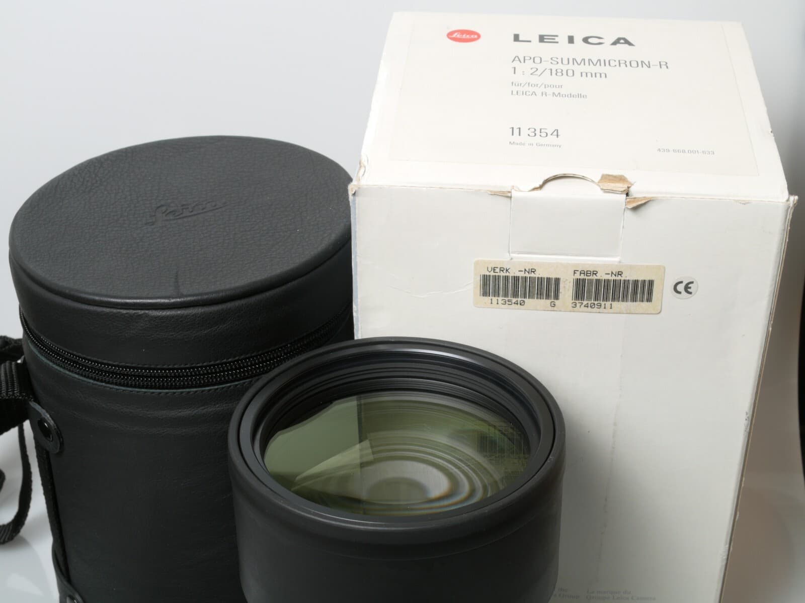LEICA APO-SUMMICRON R 180mm 1:2 11354 ROM Top