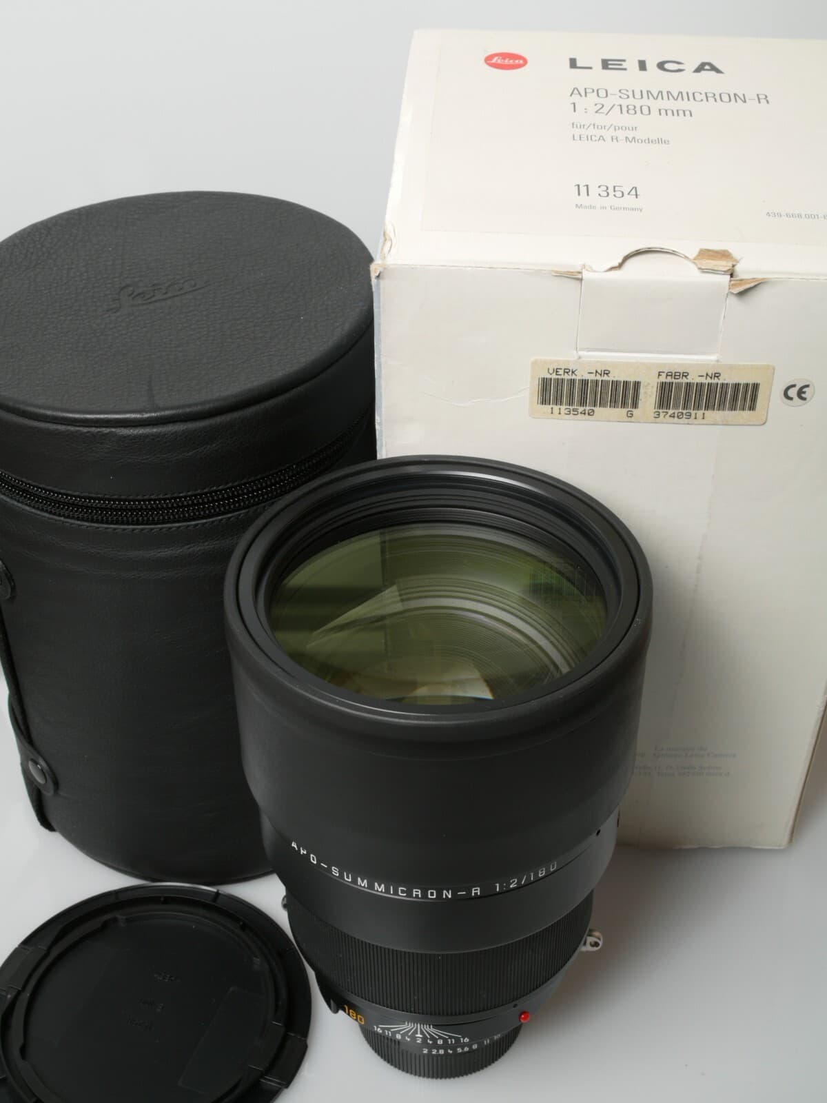 LEICA APO-SUMMICRON R 180mm 1:2 11354 ROM Top