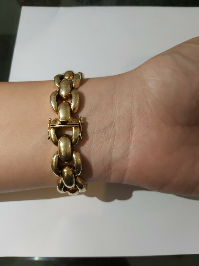 Goldarmband Gold 585 14k Massiv ca.19,5cm 33-34 g