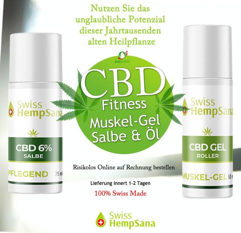 Massage und Muskelentspannung mit CBD (extra hoher CBD Gehalt)