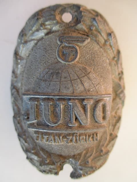 Juno Titan Velo Steuerkopf CH Schild Emblem