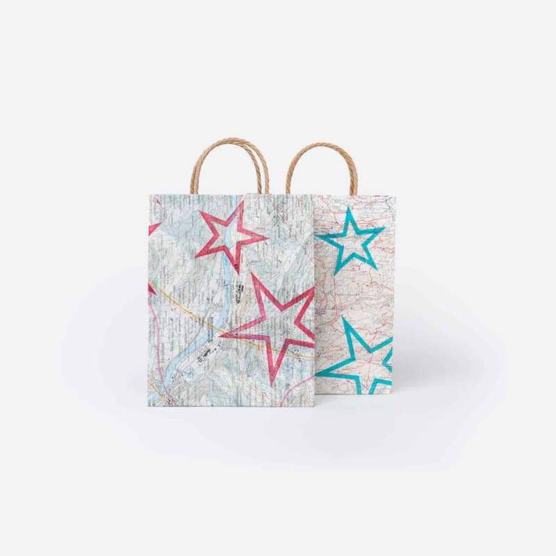 Mapbag Tragetasche mit Sternenstempel mittel
