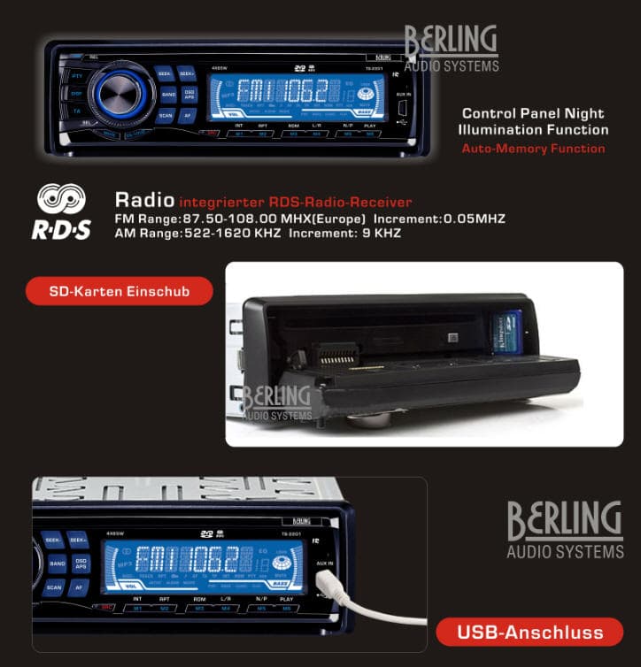 DVD-VCD-CD-DIVX-ESP-Player Autoradio DVD
