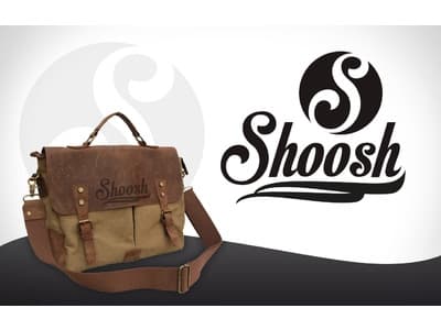Shoosh® 100%Canvas Leder A4-Hand- und Laptoptasche,Aktentasche