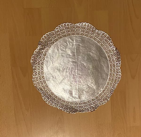 Silbriges Mandala mit glitzerschimmer Nr. 2