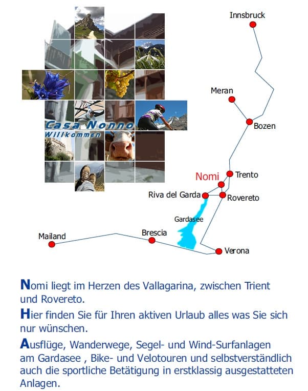 Ferien im Vallagarina (Nähe Gardasee)