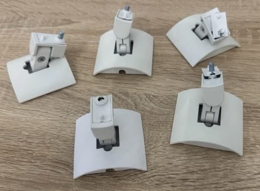 Bose Doppel-Cube Lautsprecher 5 Stück, weiss mit Halterung