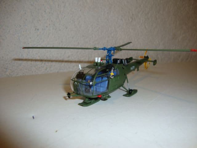 Helikoptermodell Alouette III V271 der Schweizer Armee