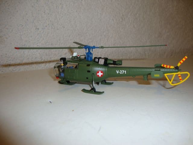 Helikoptermodell Alouette III V271 der Schweizer Armee