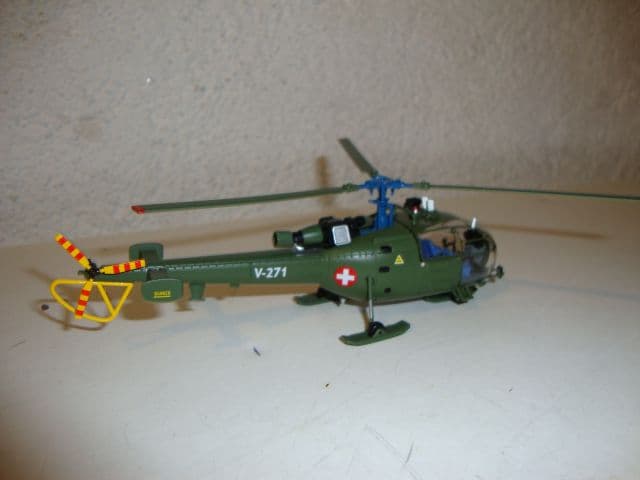 Helikoptermodell Alouette III V271 der Schweizer Armee
