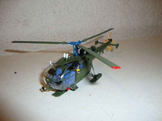 Helikoptermodell Alouette III V271 der Schweizer Armee