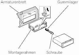 Einbaurahmen Kenwood Original Metal 1- DIN