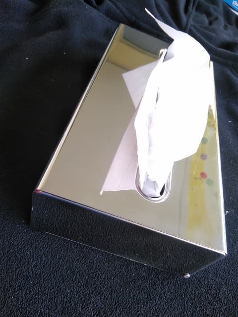 Auto Nostalgie Kosmetiktuchspender Chrom Wandmodell
