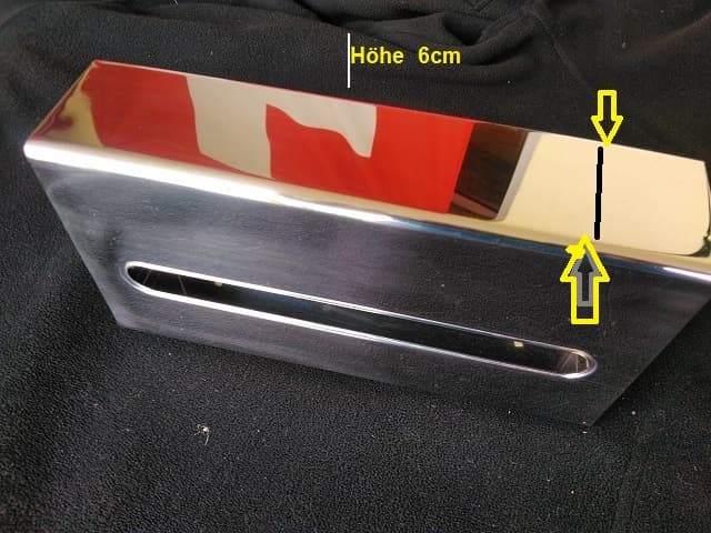 Auto Nostalgie Kosmetiktuchspender Chrom Wandmodell