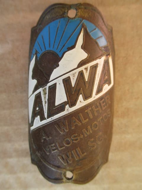 Alwa Velo Steuerkopf CH Schild Emblem