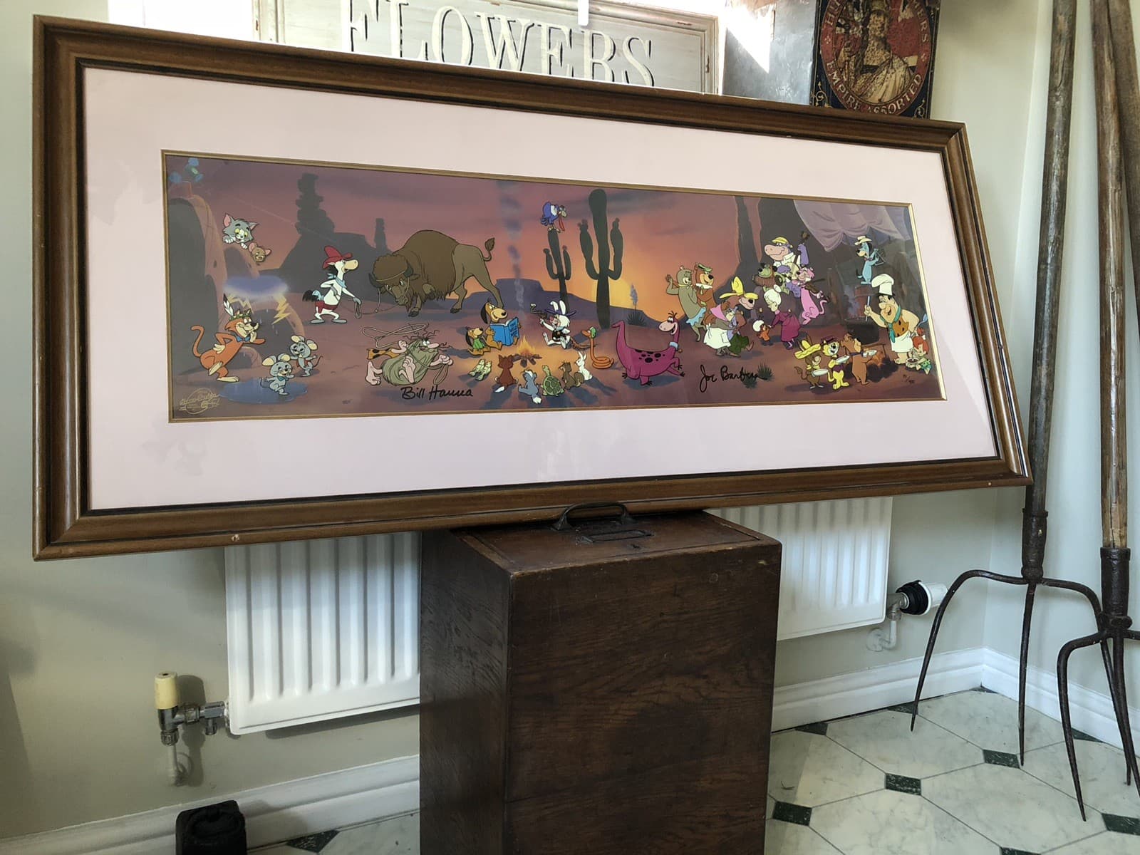 Hanna Barbera Western Jamboree Animationskunst handgemalt Cel signiert gerahmt