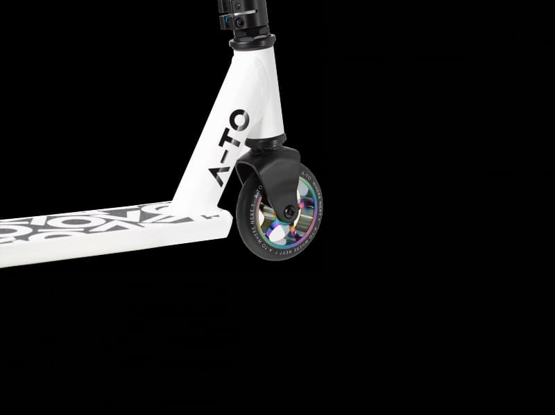 Stuntscooter A-To Daytona weiss, türkis, schwarz