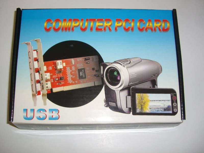 PCI USB 2.0 Karte mit 4+1 Anschlüsse / USB-Controller - NEU