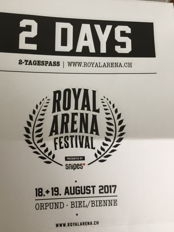 18.+19.Avgust 2017 Royal Arena Festival 2 Tickets