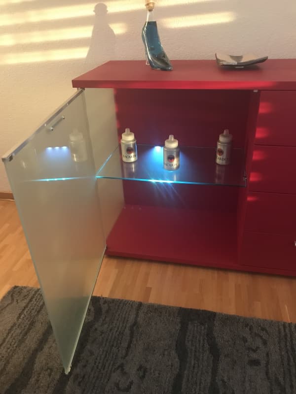 Sideboard "Angelo" Rubinrot