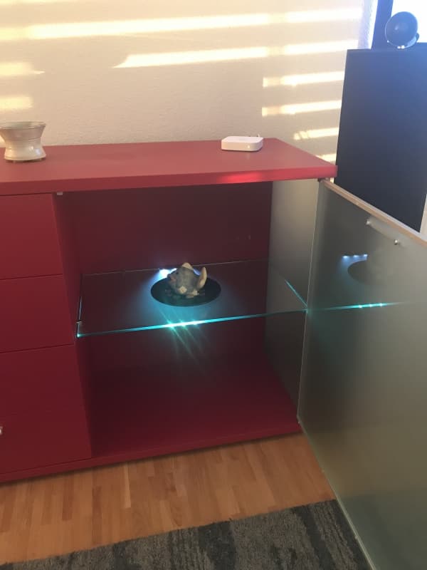 Sideboard "Angelo" Rubinrot