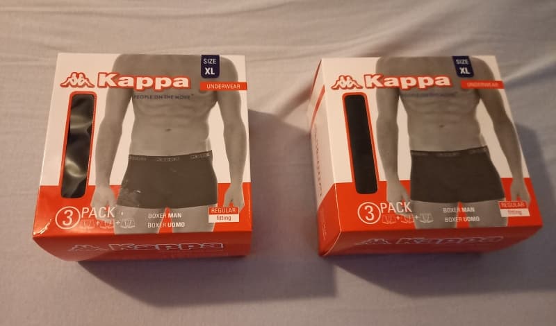 Neue 3er-Pack Kappa Boxers Logo Viriox Herren in OVP *Greif zu *