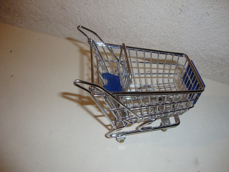 Minatur Einkaufswagen