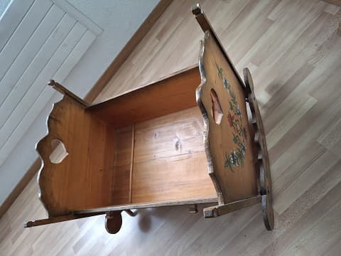 Baby Wiege Handgemacht Fichtenholz
