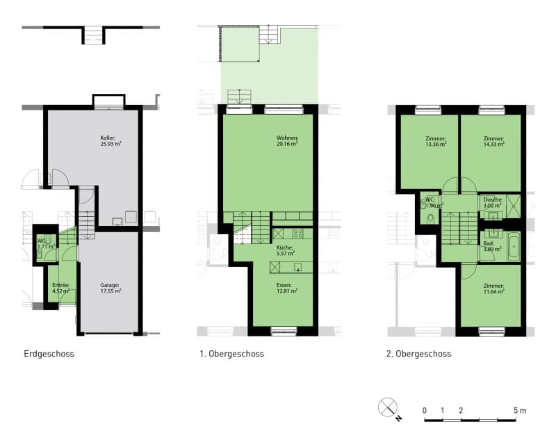 Minergie P-ECO Reiheneinfamilienhaus im grünen ink. Garage