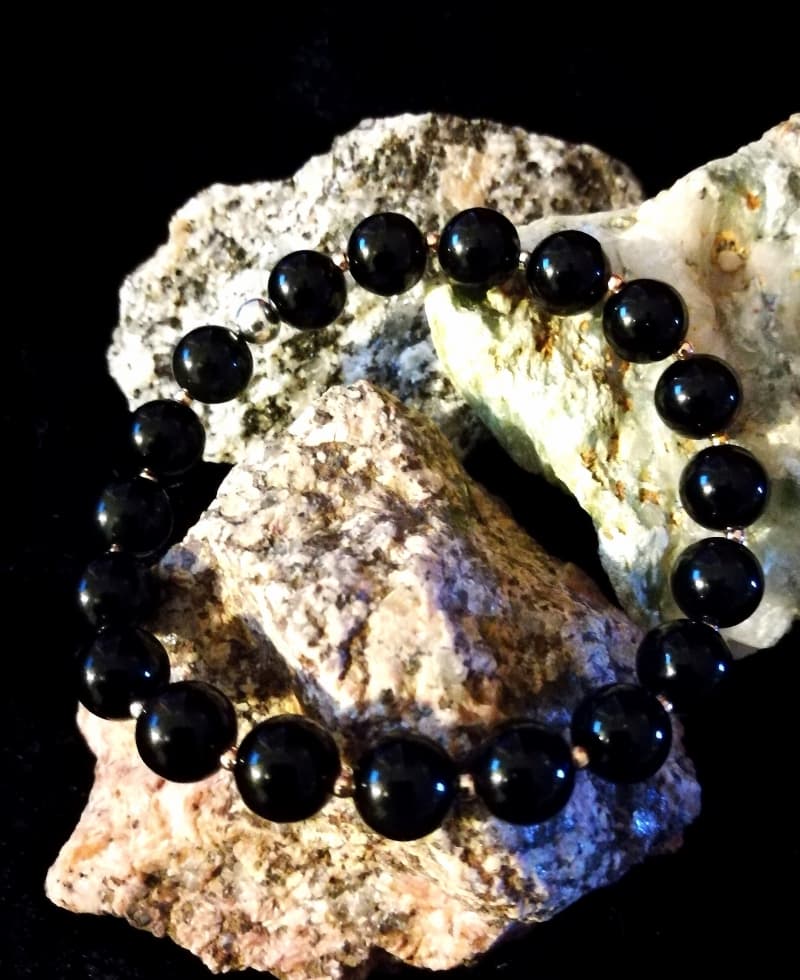 Armband "Dark Rainbow" - Handmade