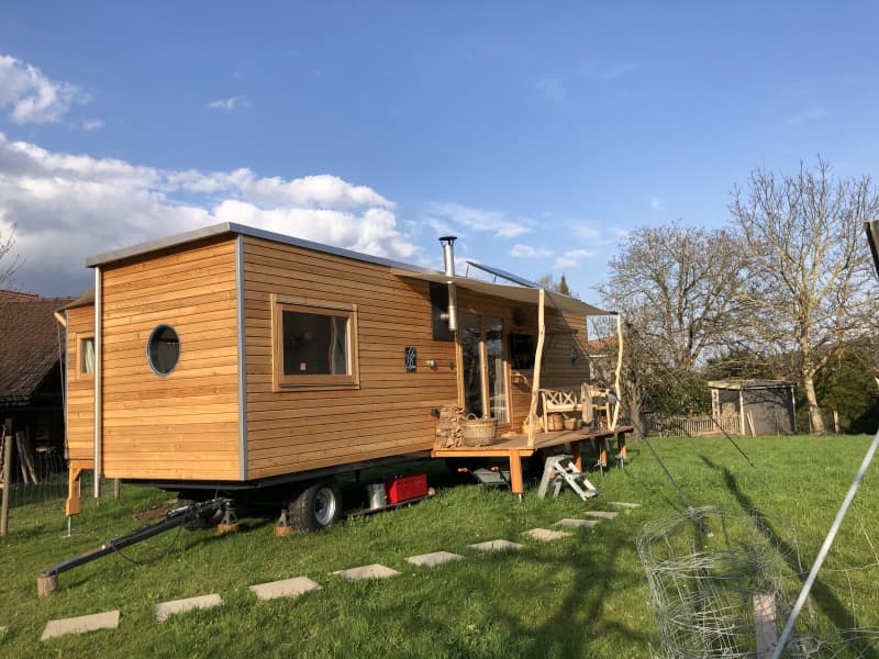 Suchen Stellplatz für unser schönes Tiny House auf Rädern