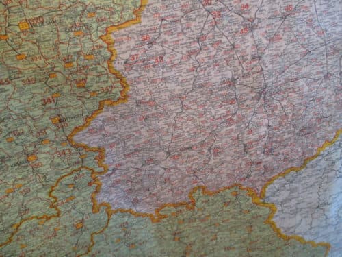 DDR Spetitions Landkarte Deutschland