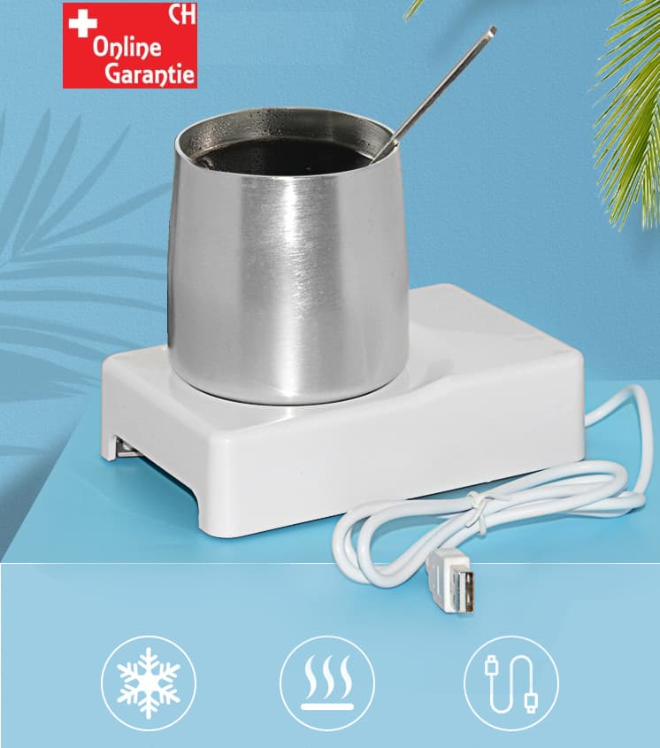 Tassenwärmer Heizplatte Kühlung USB Anschluss PC Laptop Gadget
