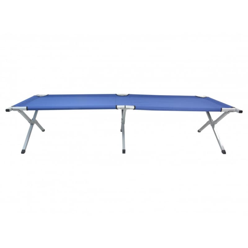 Alu Camping-Klappbett blau (Kostenlose Lieferung)