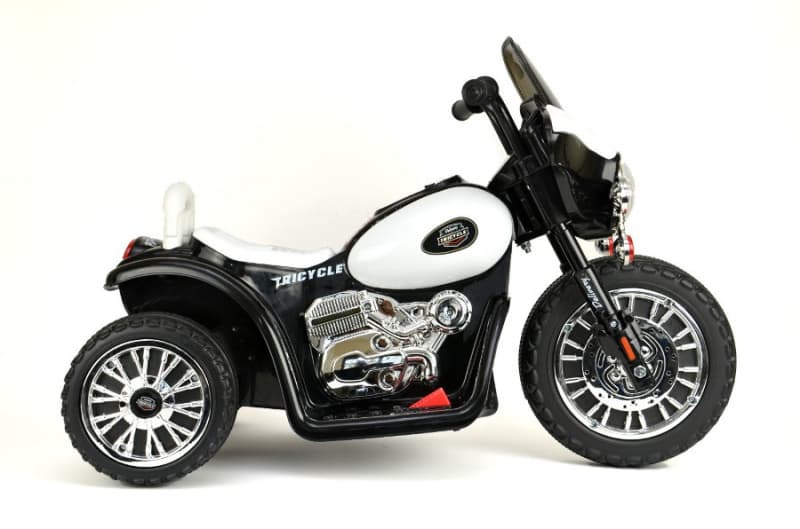 44ET3704-Schwarz Elektro Kindermotorrad - "Police Design"