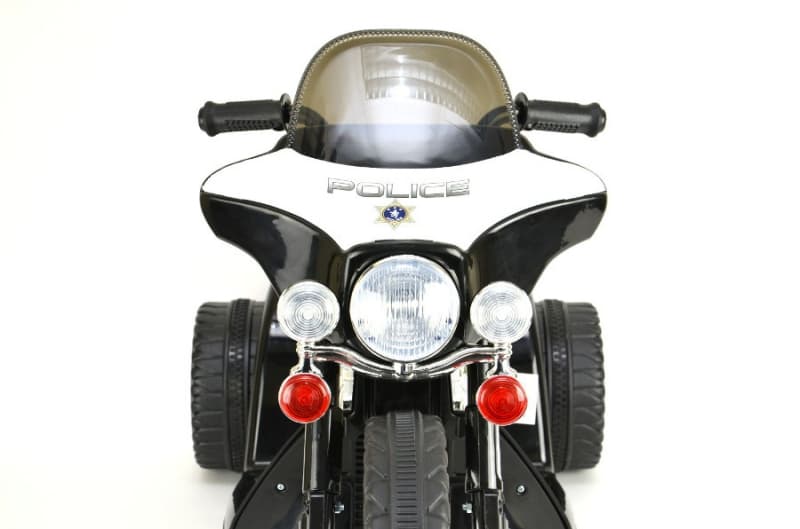 44ET3704-Schwarz Elektro Kindermotorrad - "Police Design"