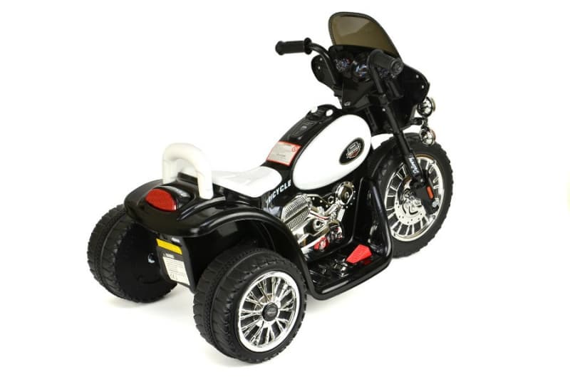 44ET3704-Schwarz Elektro Kindermotorrad - "Police Design"