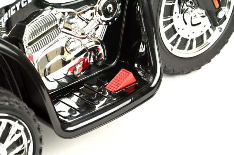 44ET3704-Schwarz Elektro Kindermotorrad - "Police Design"