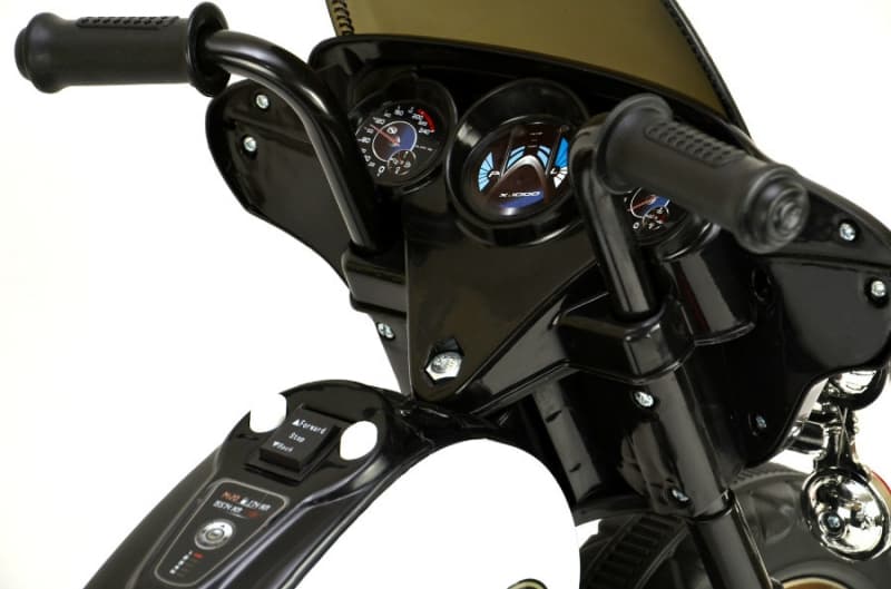44ET3704-Schwarz Elektro Kindermotorrad - "Police Design"