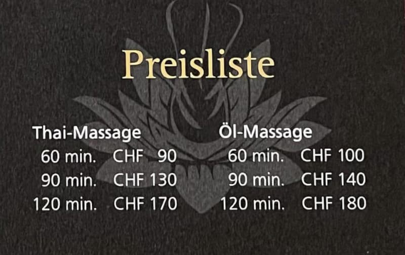 The Palms THAI MASSAGE ab 90 CHF