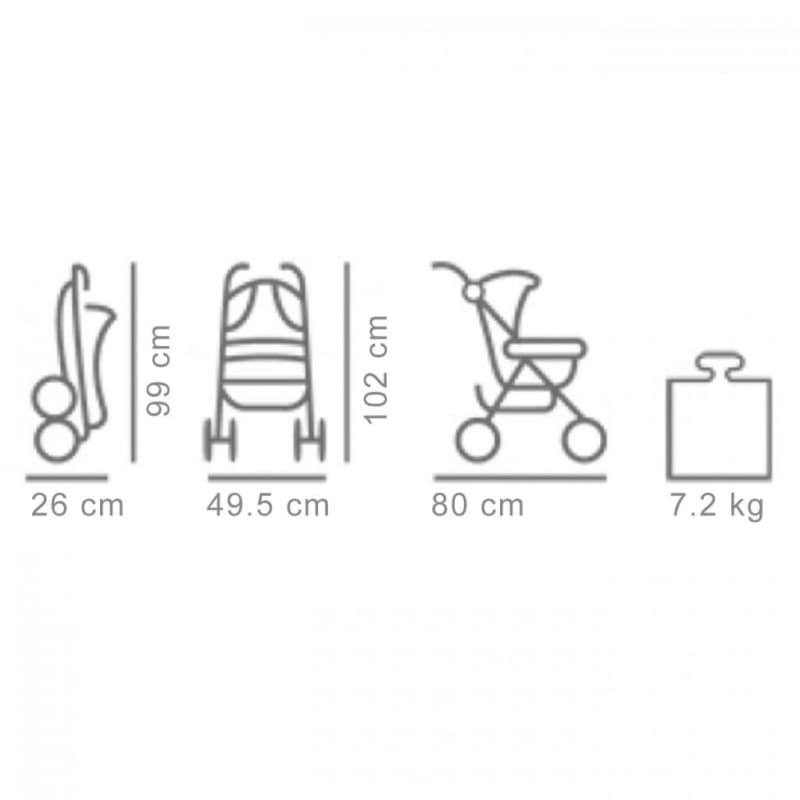99410561 Baninni Kinderwagen Luca Grau BNST015-GY