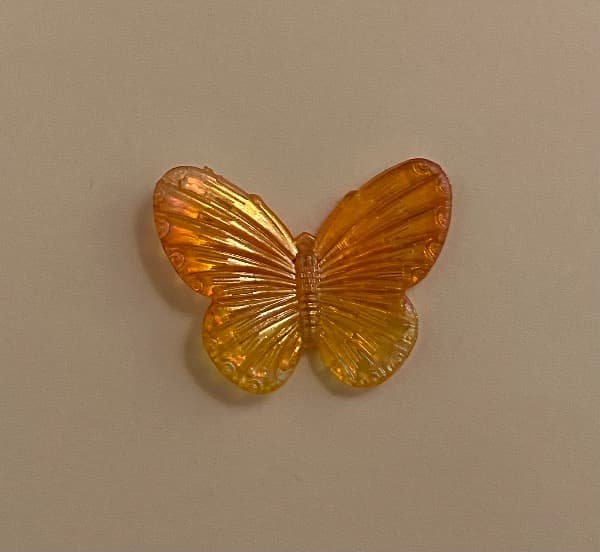 Mini Deko Schmetterling orange rosa