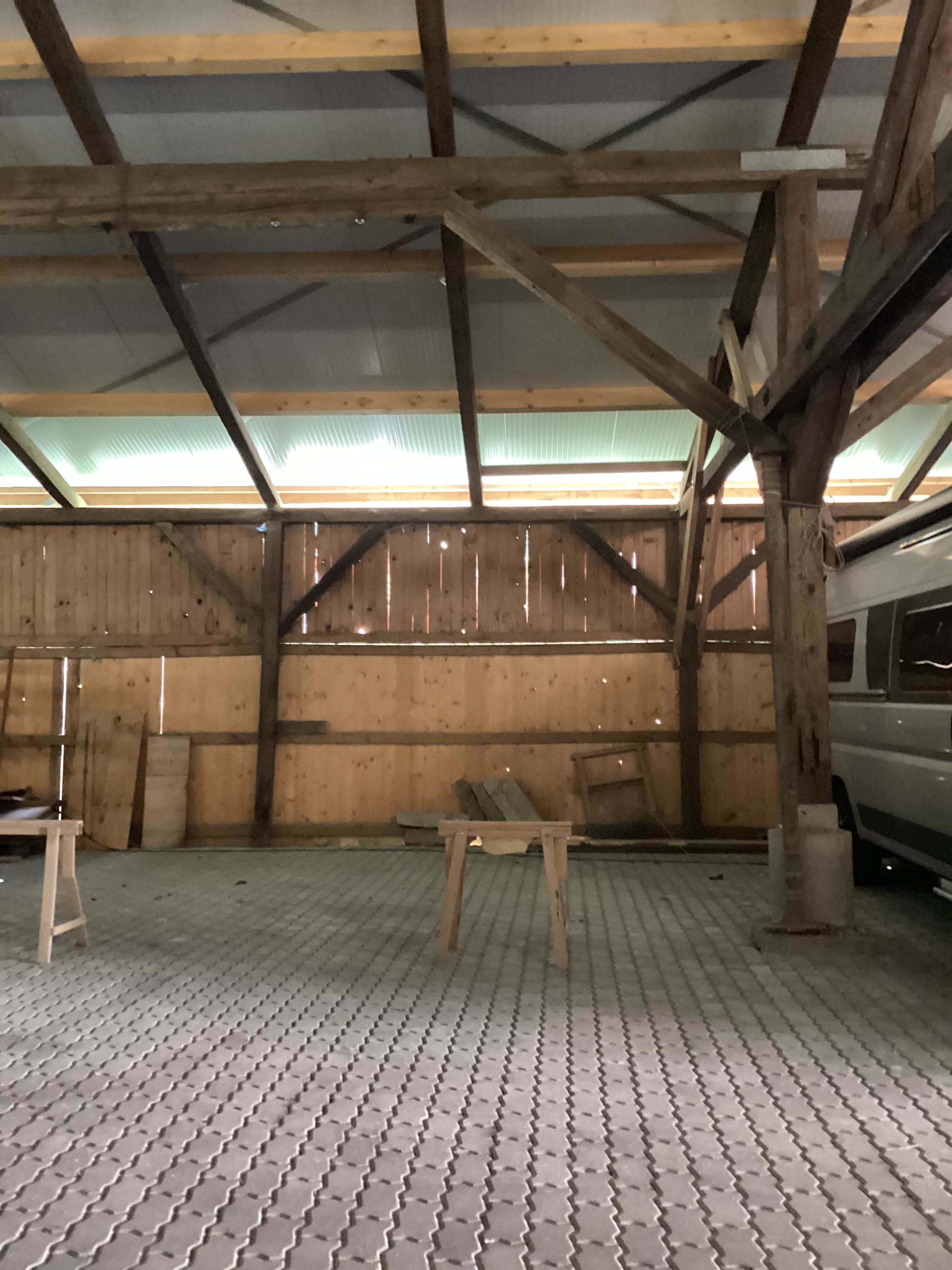 Gedeckter Einstellplatz für Wohnmobil, Wohnwagen/Caravan, Camper