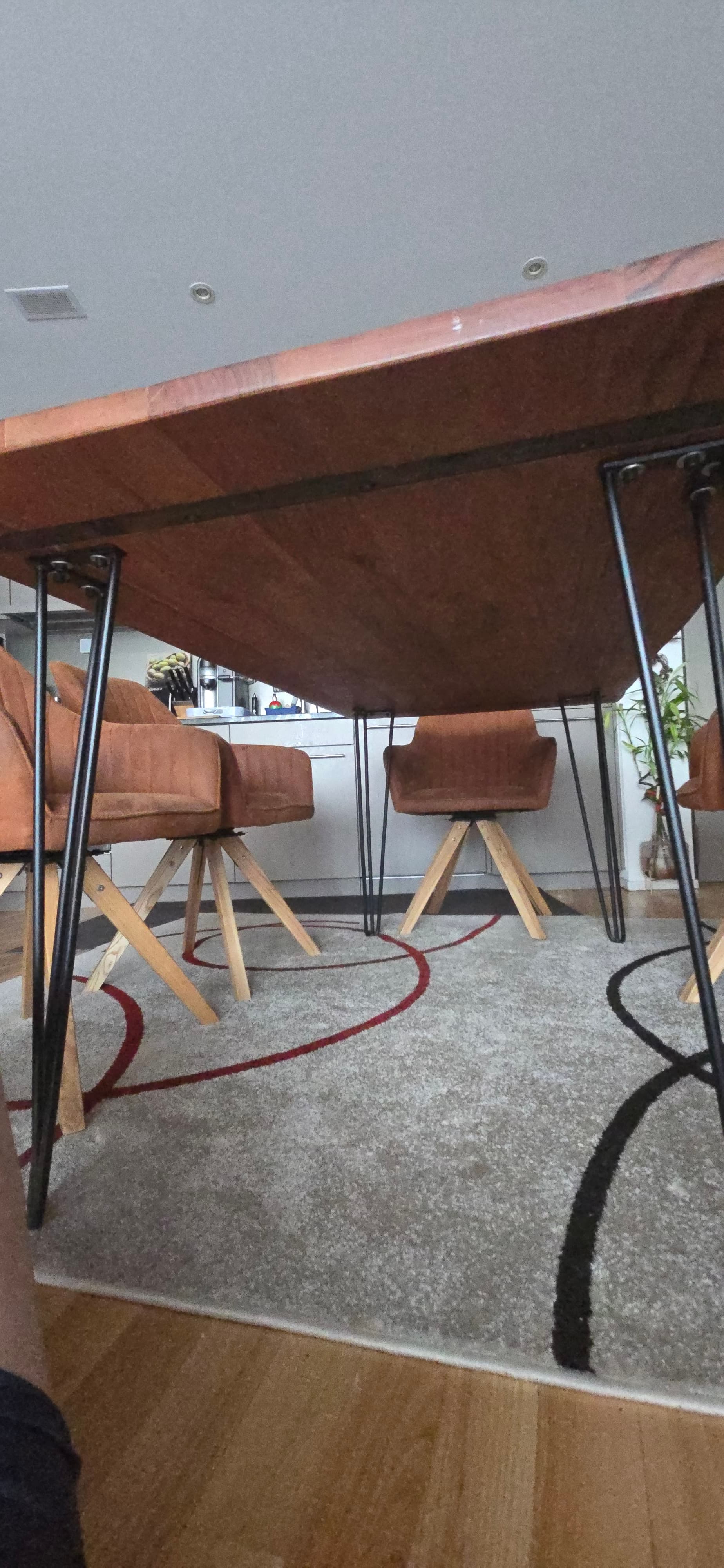 Esstisch Echt Holz mit 6 Polster Stühle