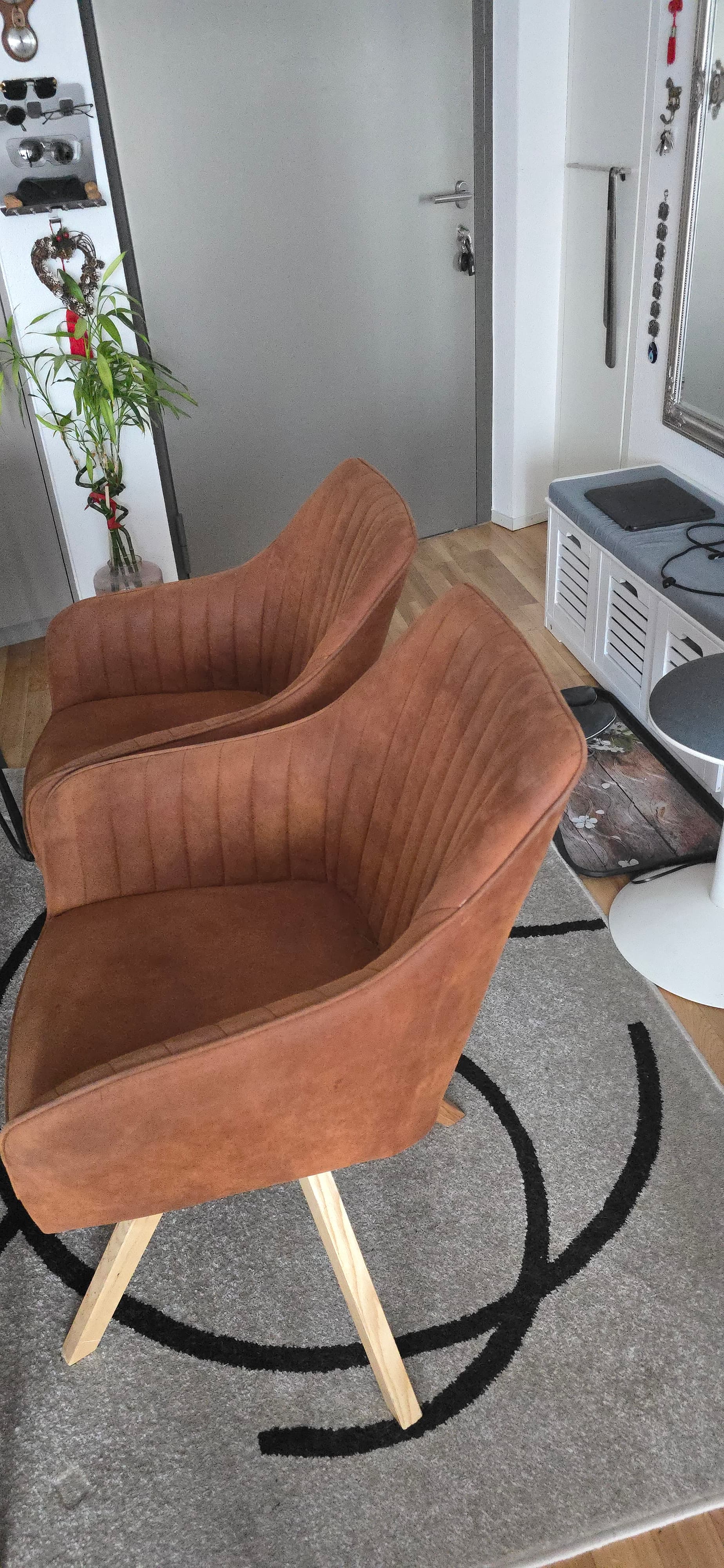 Esstisch Echt Holz mit 6 Polster Stühle